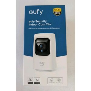 Eufy Indoor Security Camera Wi-Fi Pan and Tilt Mini White T8414 New
